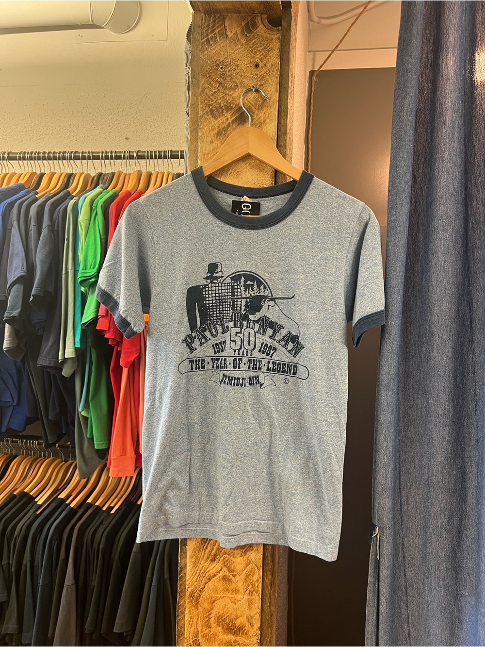 Vintage Paul Bunyan Blue Graphic T-shirt